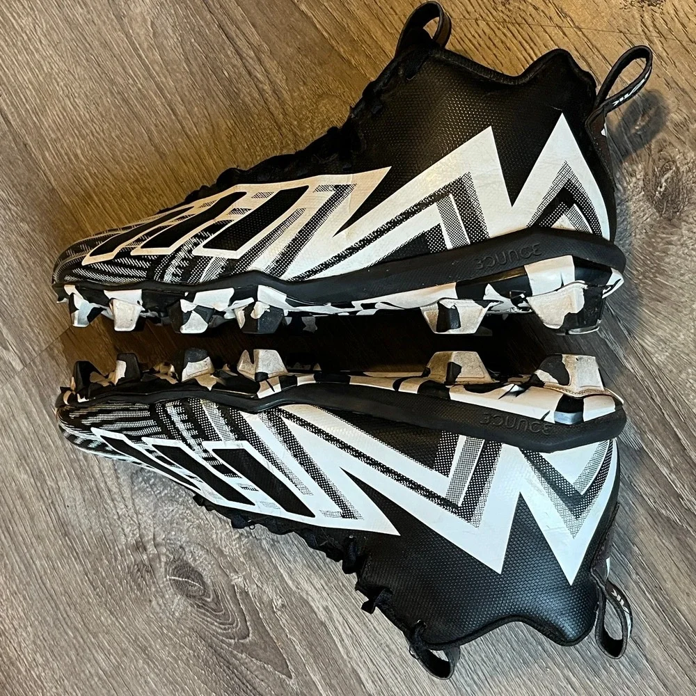 Adidas Freak Spark 23‎ Football Cleats Black White Mid Mens 11 UK 10.5 EU 45 1/3
